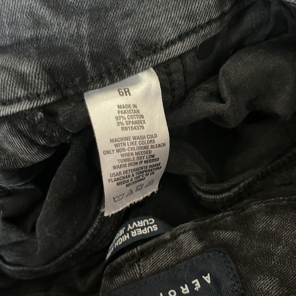 Aeropostale super high-rise curvy black jegging (6 R) - Picture 4 of 4